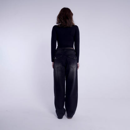 Black Denim Unisex Jeans